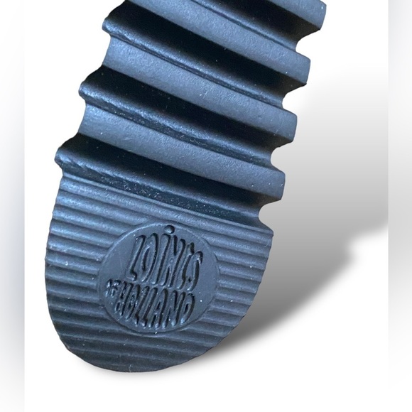 LOINTS OF HOLLANDER Low Wedge Lug Boot Lightning Black Nubuck Leather Re… - Picture 10 of 17